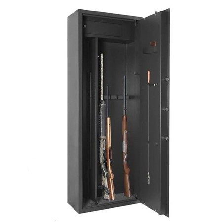 ARMOIRE FORTE 7 A 14 ARMES AVEC ETAGÈRES GAPER