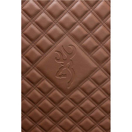 ARMOIRE FORTE BROWNING CUIR ET BOIS 14 ARMES HERITAGE