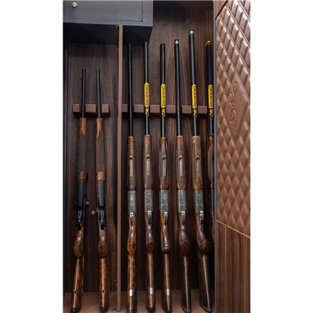 ARMOIRE FORTE BROWNING CUIR ET BOIS 8 ARMES HERITAGE