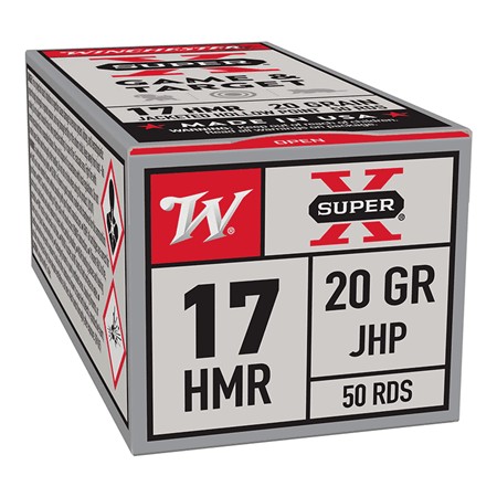 BALLE 17HMR WINCHESTER SUPER-X JHP - CALIBRE 17HMR