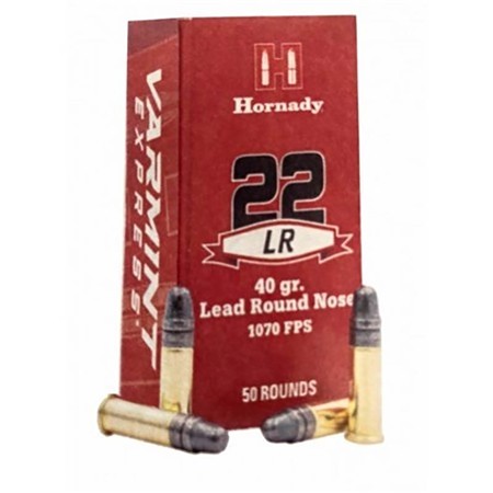 Balle 22 Long Rifle Hornady Standard Tête Plomb - 40Gr - Calibre 22 Long Rifle