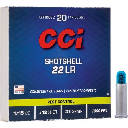 Balle 22Lr Cci Shotshell - 31Gr - Calibre 22Lr