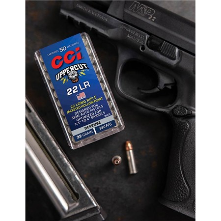 BALLE 22LR CCI UPPERCUT PLATED HP - 32GR - CALIBRE 22LR