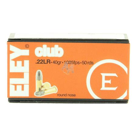 Balle 22Lr Eley Club - 40Gr - Calibre 22Lr