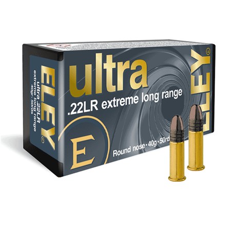 Balle 22Lr Eley Ultra Extreme Long Range Rn - 40Gr - Calibre 22 Long Rifle