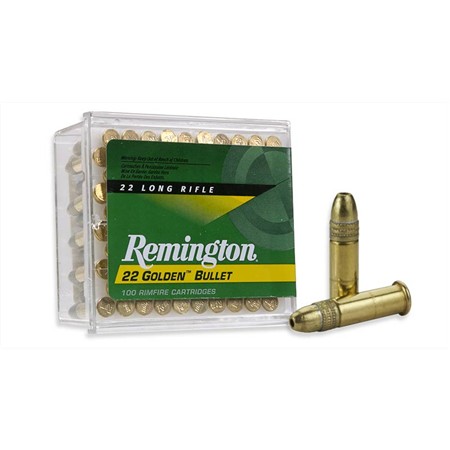 Balle 22Lr Remington Golden Bullet Pointe Creuse High Velocity - 36Gr - Calibre 22Lr