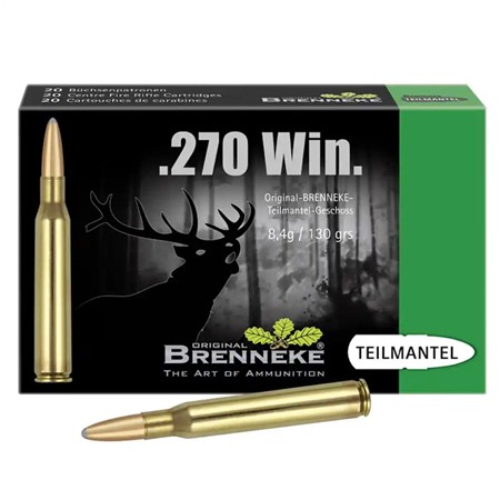 Balle De Chasse Brenneke Basic - 130Gr - Calibre 270 Winchester