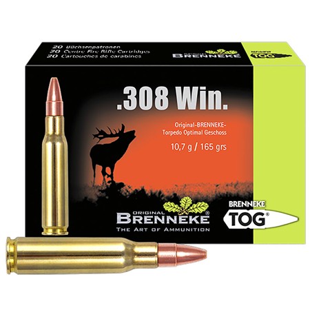 Balle De Chasse Brenneke Tog - 165Gr - Calibre 308 Winchester