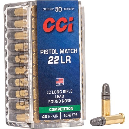Balle De Chasse Cci Lrn - 40Gr - Calibre 22 Long Rifle