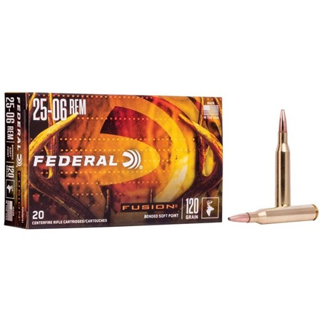 Balle De Chasse Federal Fusion - 120Gr - Calibre 25-06 Remington