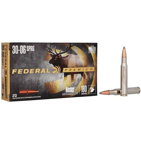 Balle De Chasse Federal Nosler Partition - 180Gr - Calibre 30-06 Springfield