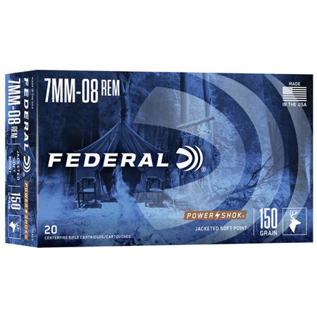 Balle De Chasse Federal Power Shok - 150Gr - Calibre 7-08 Rem