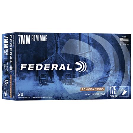 Balle De Chasse Federal Power Shok - 175Gr - Calibre 7Mm Rem Mag
