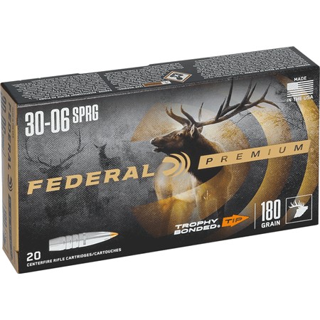 Balle De Chasse Federal Premium Trophy Bonded Tip - 180Gr - Calibre 300 Winchester Magnum