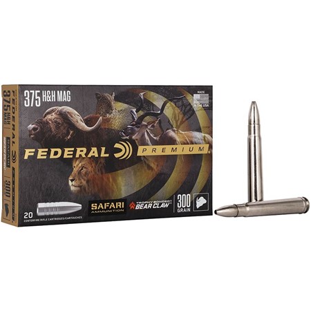 Balle De Chasse Federal Premium Trophy Bonded Tip - 300Gr - Calibre 375 Holland & Holland
