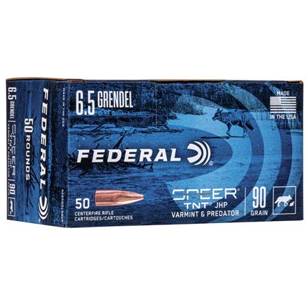 BALLE DE CHASSE FEDERAL SPEER TNT - 90GR - CALIBRE 6.5 GRENDEL