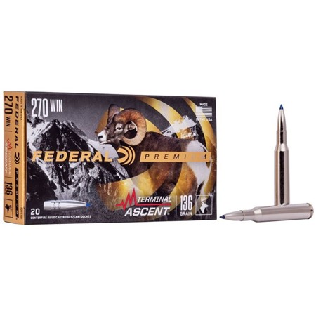 Balle De Chasse Federal Terminal Ascent - 136Gr - Calibre 270 Winchester