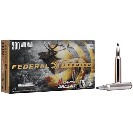 Balle De Chasse Federal Terminal Ascent - 175Gr - Calibre 300 Winchester Magnum