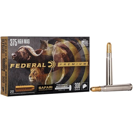 Balle De Chasse Federal Trophy Bonded Sledgehammer - 300Gr - Calibre 375 Holland & Holland