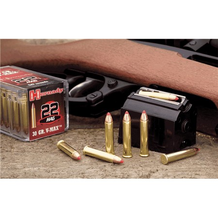 BALLE DE CHASSE HORNADY WMR V-MAX - 30GR - CALIBRE 22 MAGNUM