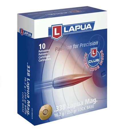 Balle De Chasse Lapua Lock Base - 250Gr - Calibre 338 Lapua Magnum
