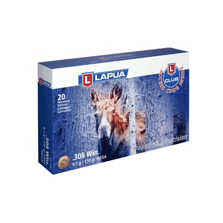 Balle De Chasse Lapua Mega - 150Gr - Calibre 308 Winchester
