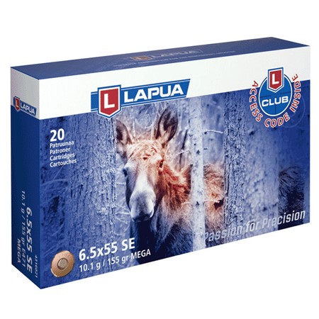 Balle De Chasse Lapua Mega - 155Gr - Calibre 6.5X55 Swedish