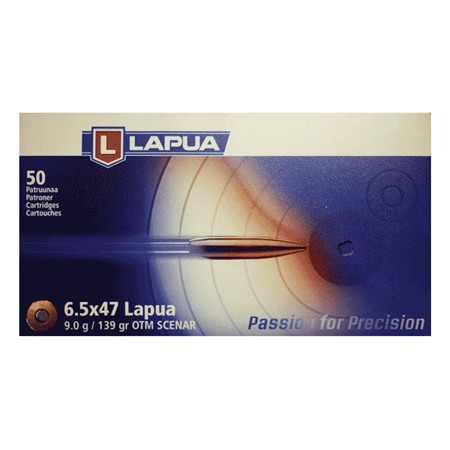 Balle De Chasse Lapua Scenar - 139Gr - Calibre 6.5X47 Lapua