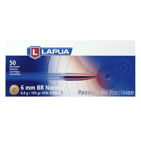 BALLE DE CHASSE LAPUA SCENAR L - 105GR - CALIBRE 6MM NORMA
