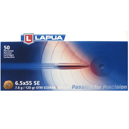 BALLE DE CHASSE LAPUA SCENAR L - 120GR - CALIBRE 6.5X55 SWEDISH
