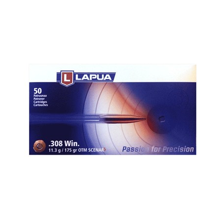 Balle De Chasse Lapua Scenar L - 175Gr - Calibre 308 Winchester