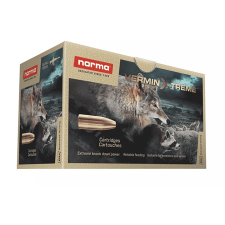 Balle De Chasse Norma Vermin Xtreme - 54Gr - Calibre 222 Remington