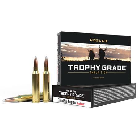 Balle De Chasse Nosler Accubond Trophy Grade - 160Gr - Calibre 7Mm Remington Magnum