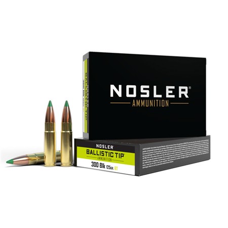 Balle De Chasse Nosler Bta Bt Sp - 125Gr - Calibre 300 Aac Blackout