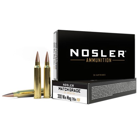 Balle De Chasse Nosler Mga Rdf Hpbt - 210Gr - Calibre 300 Winchester Magnum