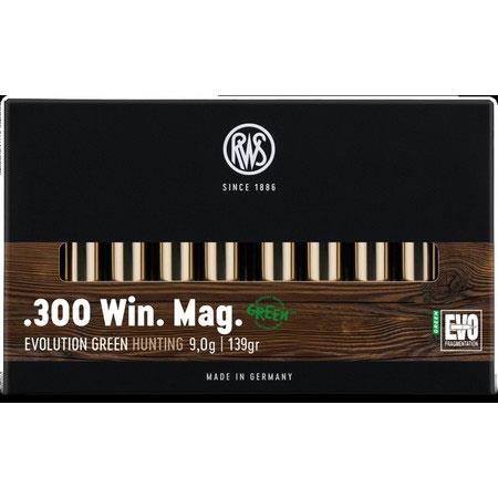 Balle De Chasse Rws Evo Green - 139Gr - Calibre 300 Win Mag
