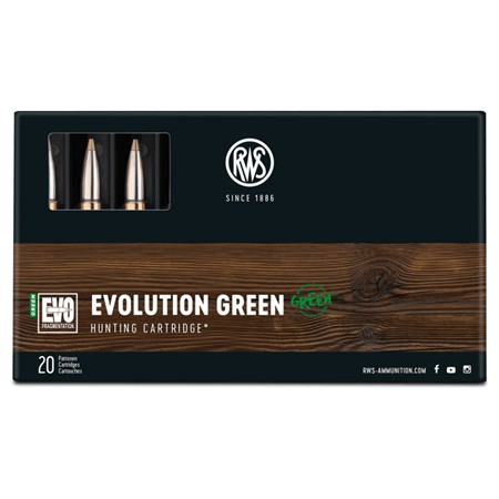 Balle De Chasse Rws Evo Green - 94Gr - Calibre 6.5 Creedmoor