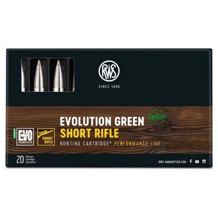 Balle De Chasse Rws Evo Green Short - 139Gr - Calibre 308 Winchester