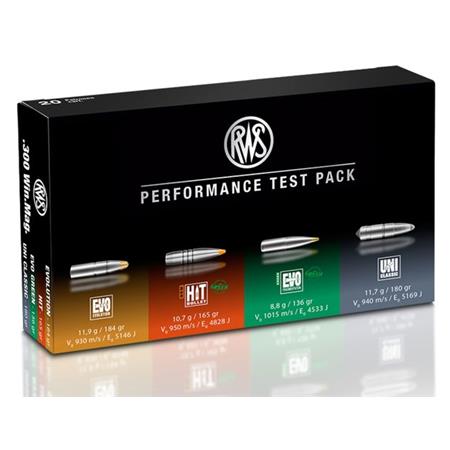 Balle De Chasse Rws Performance Test Pack - Calibre 30-06 Sprg
