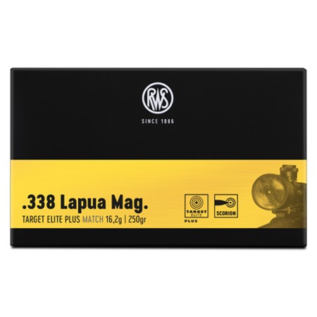 Balle De Chasse Rws Target Elite Plus Match - 250Gr - Calibre 338 Lapua Magnum