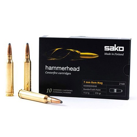 Balle De Chasse Sako Hammerhead - 170Gr - Calibre 7Mm Remington Magnum