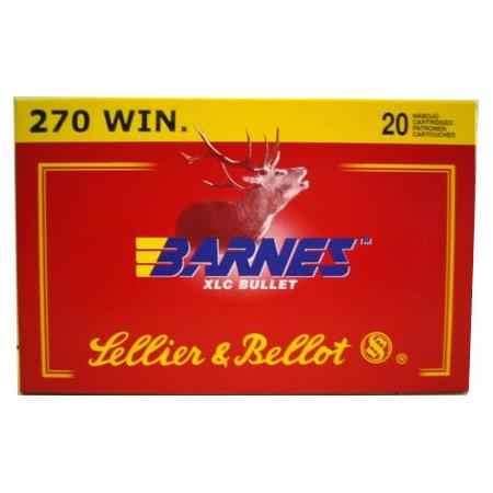 Balle De Chasse Sellier & Bellot Xlc Barnes - 130Gr - Calibre 270 Win