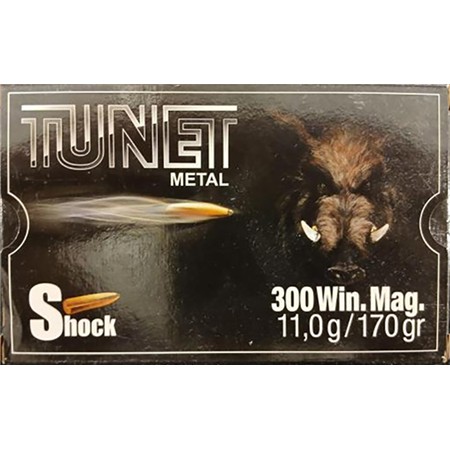 Balle De Chasse Tunet Metal - 170Gr - Calibre 300 Winchester Magnum