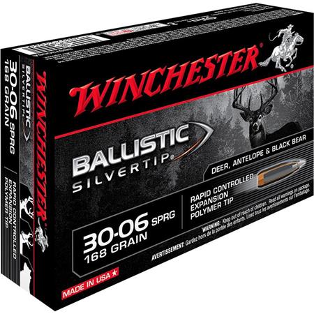 Balle De Chasse Winchester Ballistic Silvertip - 168Gr - Calibre 30-06 Sprg