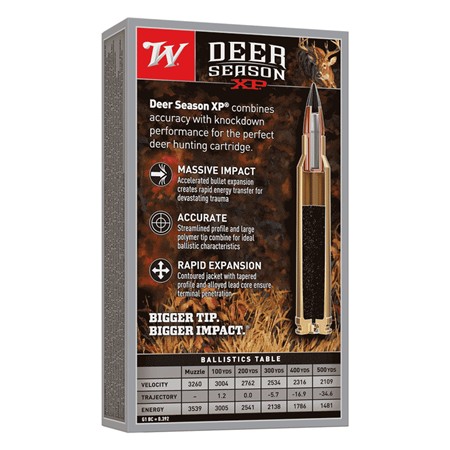 BALLE DE CHASSE WINCHESTER EXTREME POINT - 150GR - CALIBRE 300 AAC BLACKOUT