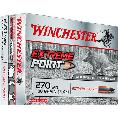Balle De Chasse Winchester Extreme Point Plomb - 130Gr - Calibre 270 Win