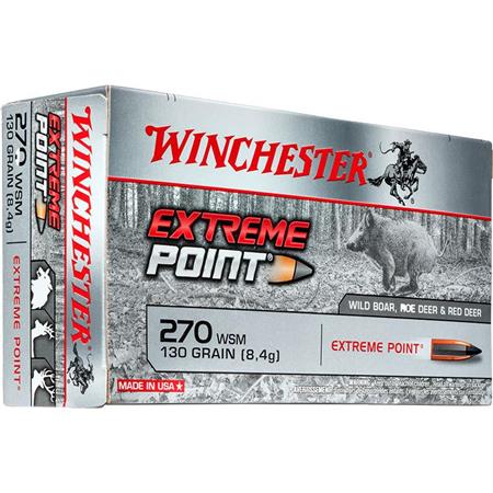 Balle De Chasse Winchester Extreme Point Plomb - 130Gr - Calibre 270 Wsm