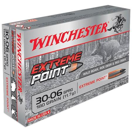 Balle De Chasse Winchester Extreme Point Plomb - 180Gr - Calibre 30-06 Sprg