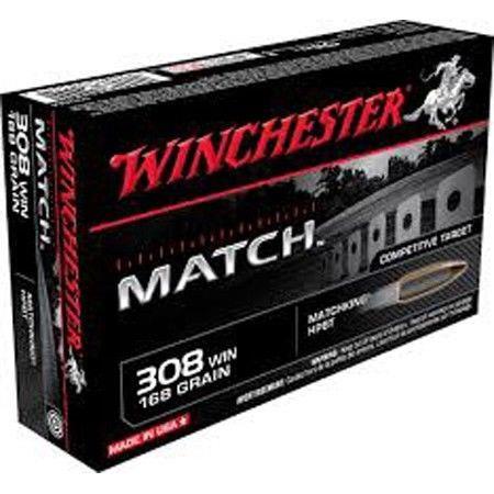 Balle De Chasse Winchester Match Bthp - 168G - Calibre 308 Win