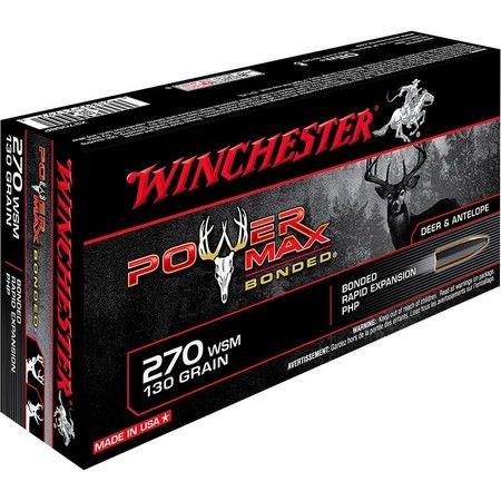 Balle De Chasse Winchester Power Max Bonded - 130Gr - Calibre 270 Win